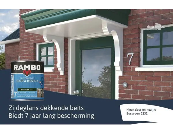 Rambo Pantserbeits Deur&Kozijn Zijdeglans Dekkend Bosgroen 1131