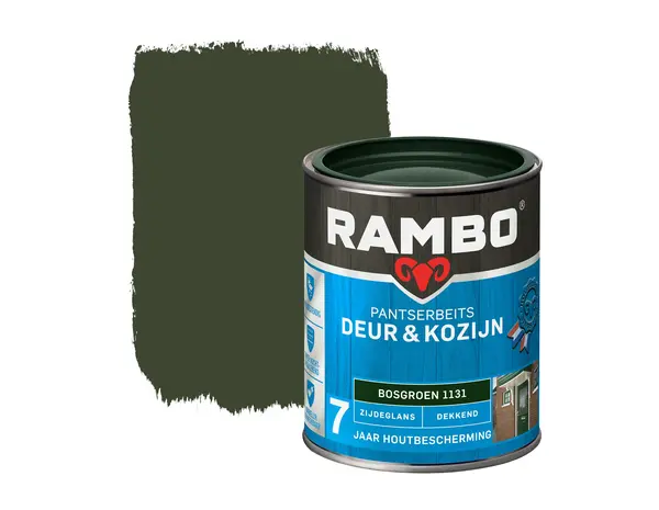 Rambo Pantserbeits Deur&Kozijn Zijdeglans Dekkend Bosgroen 1131