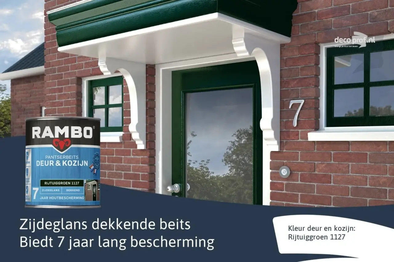 Rambo Pantserbeits Deur&Kozijn Zijdeglans Dekkend Rijtuiggroen 1127