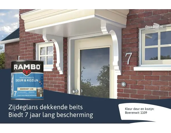 Rambo Pantserbeits Deur&Kozijn Zijdeglans Dekkend Boerenwit 1109 Rambo Pantserbeits Deur&Kozijn Zijdeglans Dekkend Boerenwit 1109
