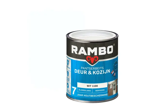 Rambo Pantserbeits Deur&Kozijn Zijdeglans Dekkend Wit 1100