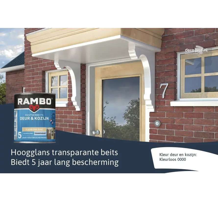 Rambo Pantserbeits Deur&Kozijn Hoogglans Transparant - 750 ML