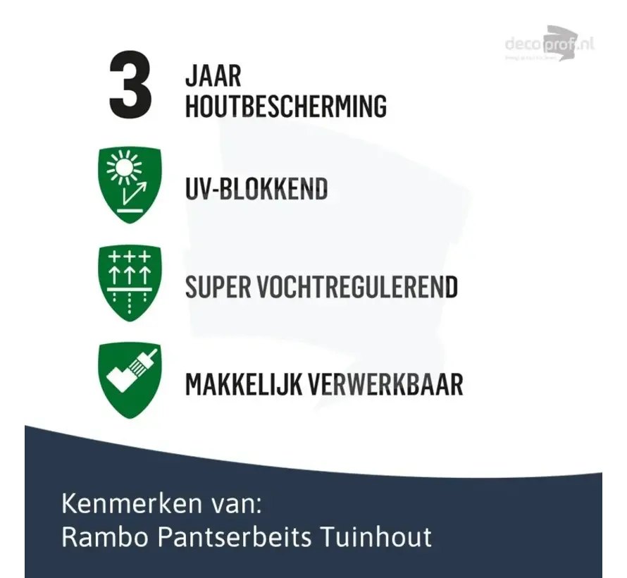 Rambo Pantserbeits Tuinhout Zijdeglans Dekkend Ral 9001 - 750 ML