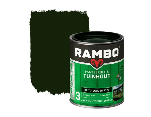 Rambo Pantserbeits Tuinhout Zijdeglans Dekkend Rijtuiggroen 1127