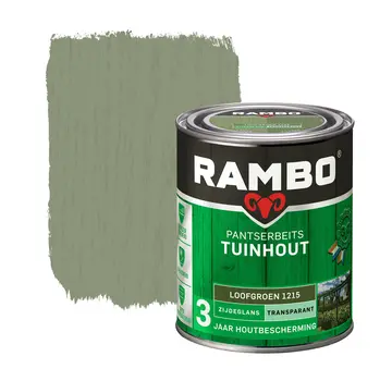 Rambo Pantserbeits Tuinhout Zijdeglans Transparant Loofgroen 1215