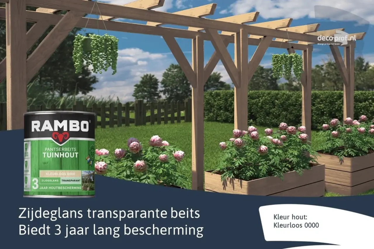 Rambo Pantserbeits Tuinhout Zijdeglans Transparant