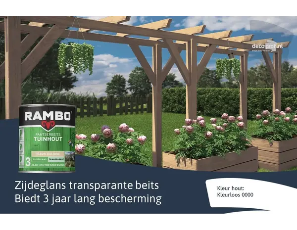 Rambo Pantserbeits Tuinhout Zijdeglans Transparant