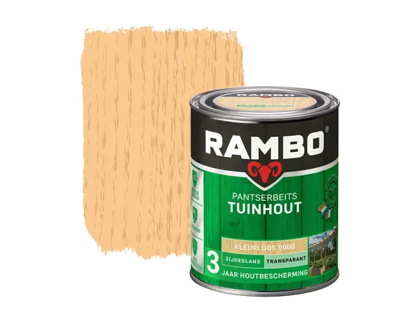 Rambo Pantserbeits Tuinhout Zijdeglans Transparant