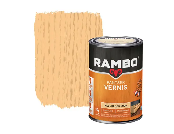 Rambo Pantser Vernis Transparant Zijdeglans Rambo Pantser Vernis Transparant Zijdeglans