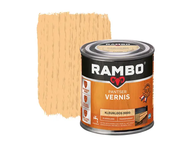 Rambo Pantser Vernis Transparant Zijdeglans Rambo Pantser Vernis Transparant Zijdeglans