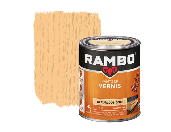 Rambo Pantser Vernis Transparant Mat Rambo Pantser Vernis Transparant Mat