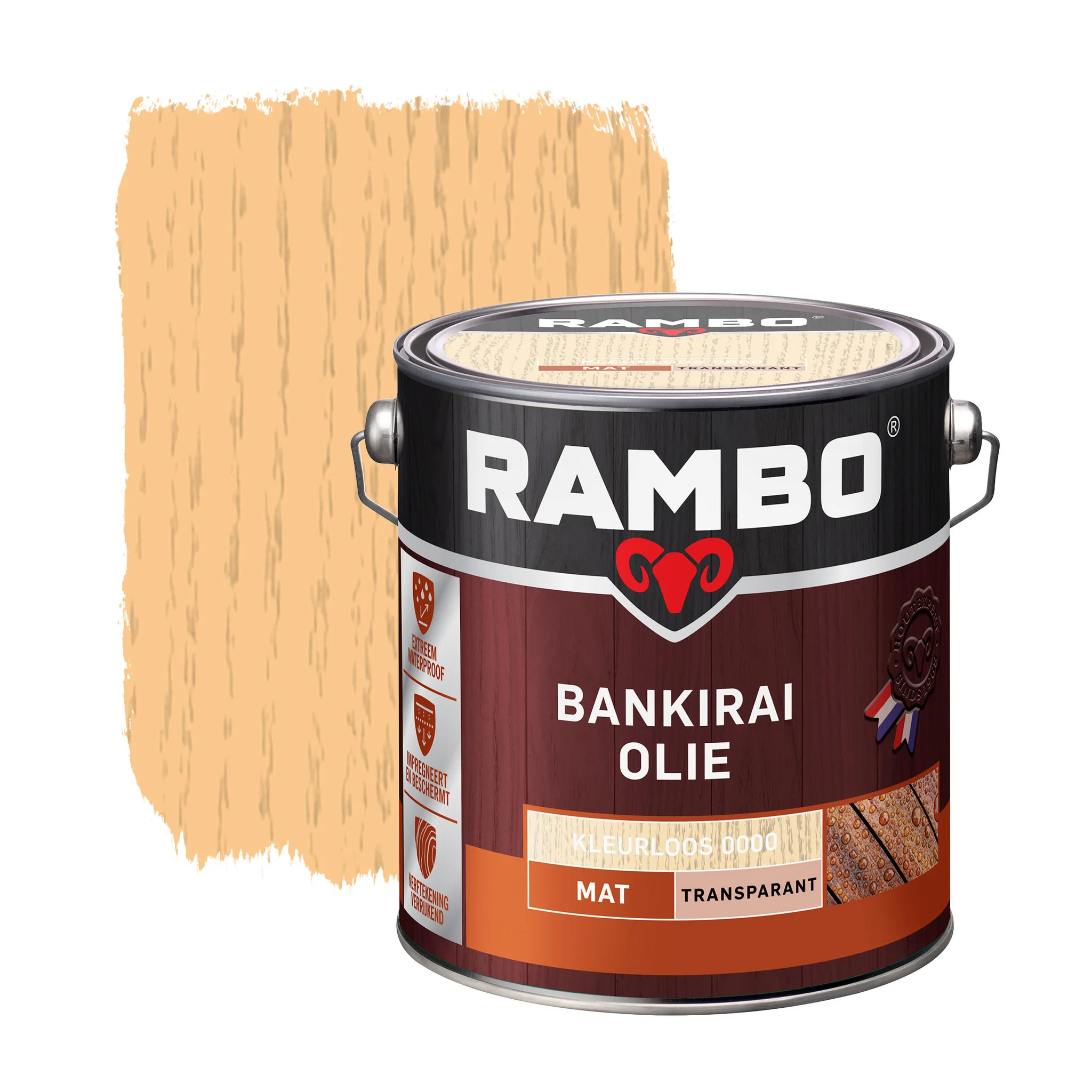 Bankirai Olie Transparant | 2,5 LTR