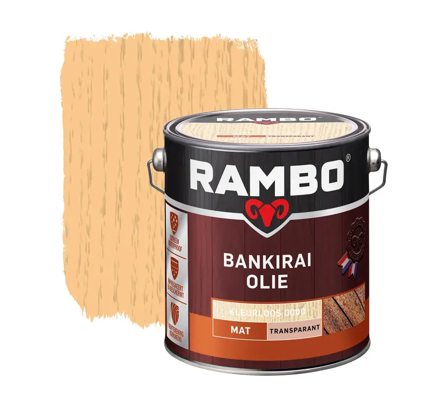 Rambo Bankirai Olie Transparant - 750 ML