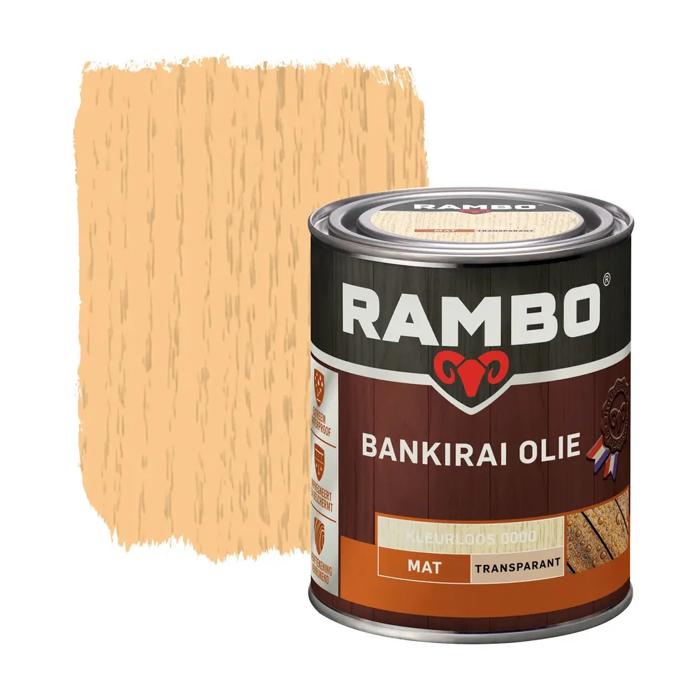 Rambo Bankirai Olie Transparant Rambo Bankirai Olie Transparant