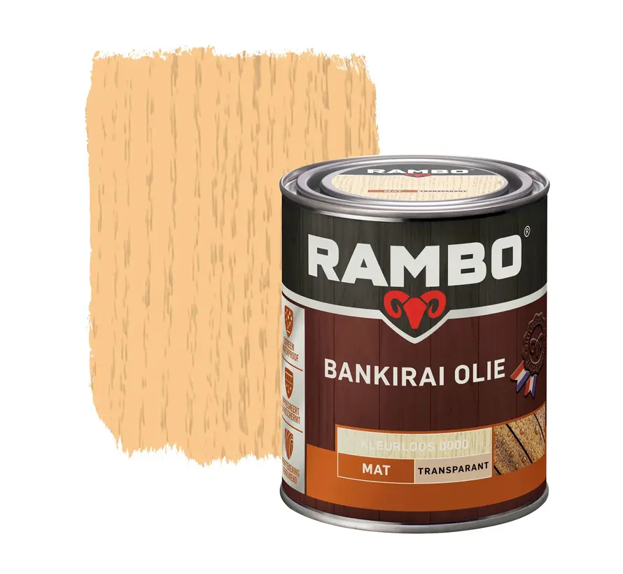 Rambo Bankirai Olie Transparant - 750 ML