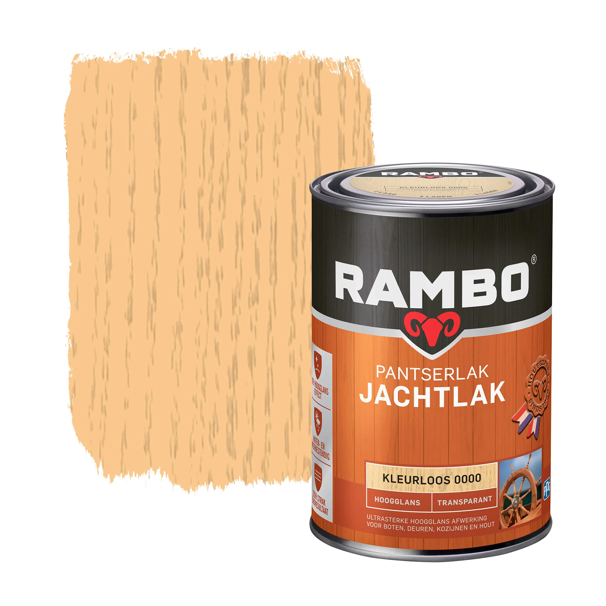 Pantser Jachtlak Transparant Hoogglans | 1,25 LTR