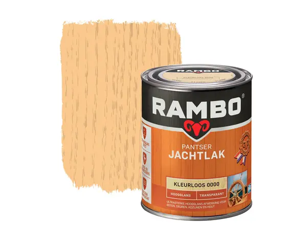 Rambo Pantser Jachtlak Transparant Hoogglans Rambo Pantser Jachtlak Transparant Hoogglans