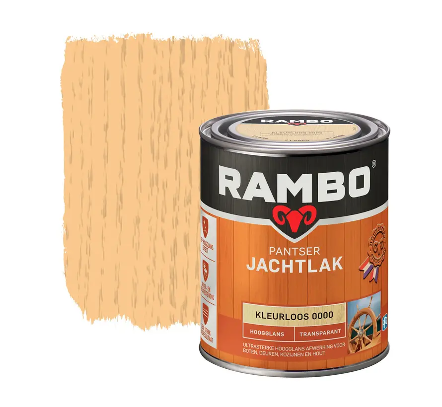 Rambo Pantser Jachtlak Transparant Hoogglans - 250 ML