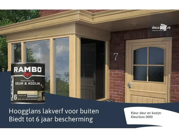 Rambo Pantserlak Deur&Kozijn Hoogglans Transparant Rambo Pantserlak Deur&Kozijn Hoogglans Transparant