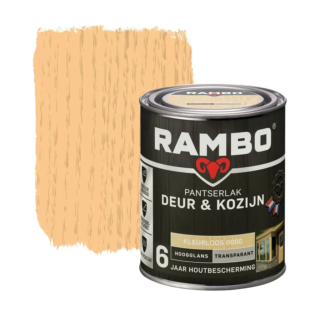 Rambo Pantserlak Deur&Kozijn Hoogglans Transparant Rambo Pantserlak Deur&Kozijn Hoogglans Transparant