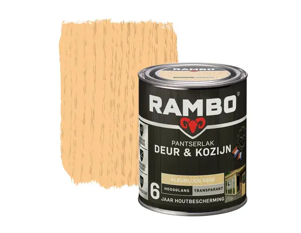 Rambo Pantserlak Deur&Kozijn Hoogglans Transparant Rambo Pantserlak Deur&Kozijn Hoogglans Transparant