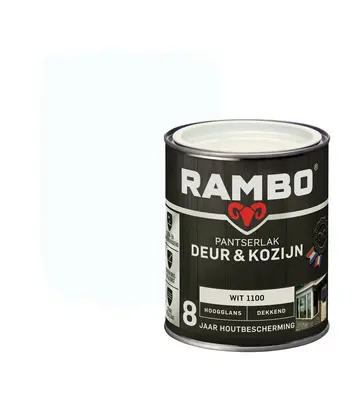 Rambo Pantserlak Deur&Kozijn Hoogglans Dekkend Wit 1100