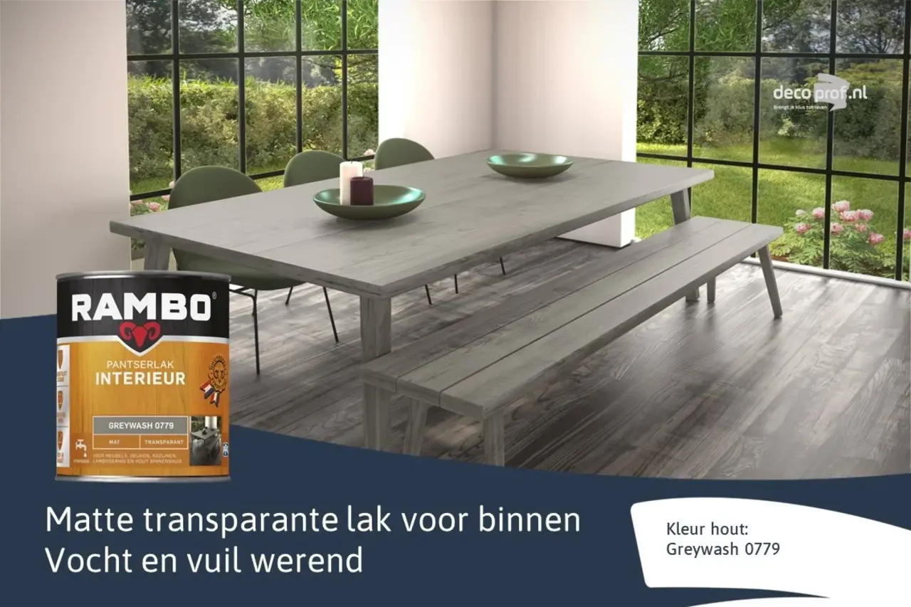 Rambo Pantserlak Interieur Transparant Mat Greywash 0779