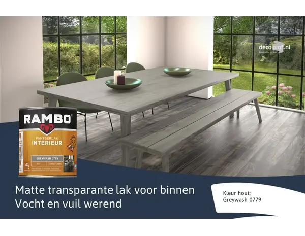 Rambo Pantserlak Interieur Transparant Mat Greywash 0779