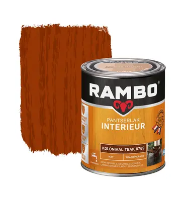 Rambo Pantserlak Interieur Transparant Mat Koloniaal 0769