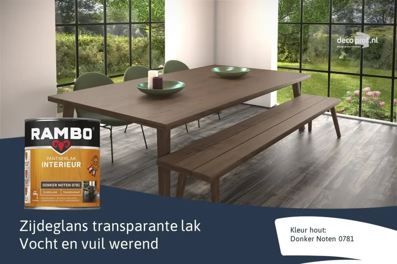 Rambo Pantserlak Interieur Transparant Zijdeglans D.Noten 0781
