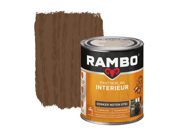 Rambo Pantserlak Interieur Transparant Zijdeglans D.Noten 0781