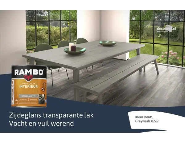 Rambo Pantserlak Interieur Transparant Zijdeglans Greywash 0779