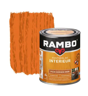 Rambo Pantserlak Interieur Transparant Zijdeglans Puur Kersen 0806