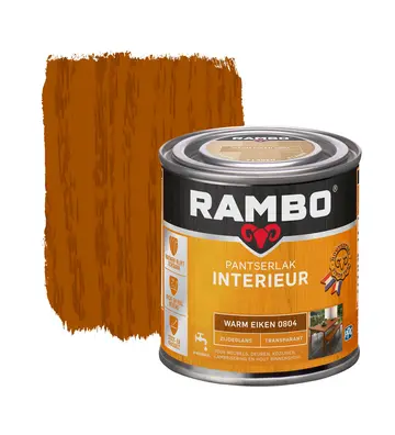 Rambo Pantserlak Interieur Transparant Zijdeglans Warm Eiken 0804