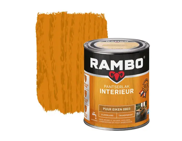 Rambo Pantserlak Interieur Transparant Zijdeglans Puur Eiken 0803