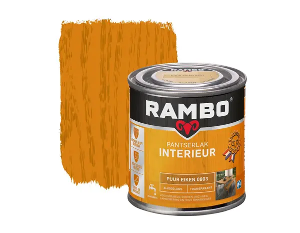 Rambo Pantserlak Interieur Transparant Zijdeglans Puur Eiken 0803