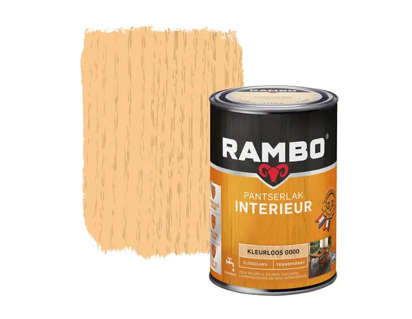 Rambo Pantserlak Interieur Transparant Zijdeglans Rambo Pantserlak Interieur Transparant Zijdeglans