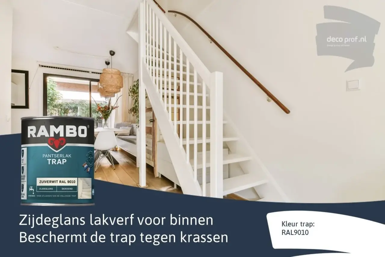Rambo Pantserlak Trap Dekkend Zijdeglans RAL9010