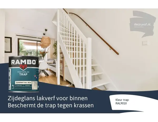 Rambo Pantserlak Trap Dekkend Zijdeglans RAL9010