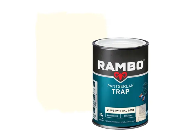 Rambo Pantserlak Trap Dekkend Zijdeglans RAL9010