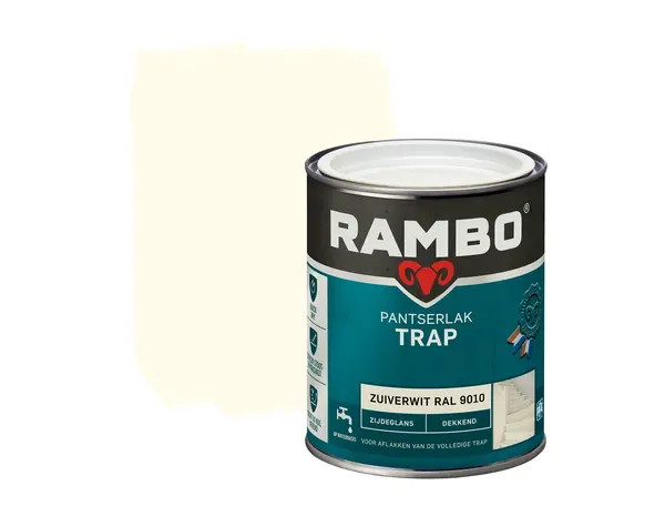 Rambo Pantserlak Trap Dekkend Zijdeglans RAL9010