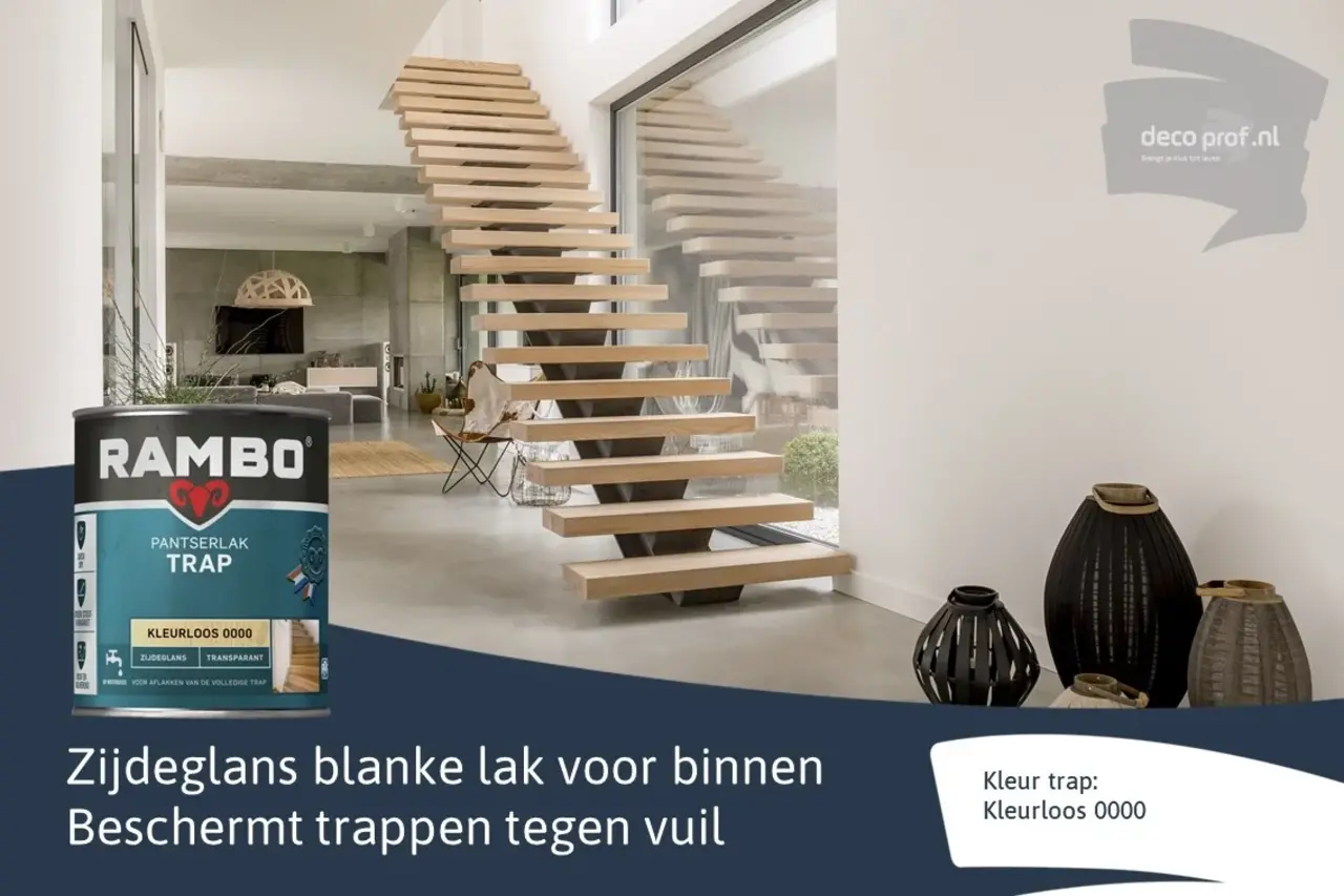 Rambo Pantserlak Trap Transparant Zijdeglans Rambo Pantserlak Trap Transparant Zijdeglans