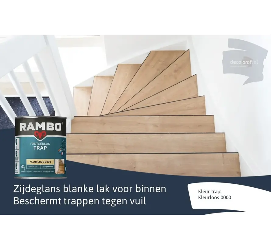 Rambo Pantserlak Trap Transparant Zijdeglans - 750 ML