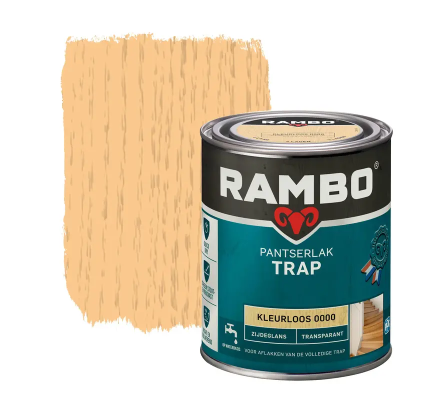 Rambo Pantserlak Trap Transparant Zijdeglans - 750 ML