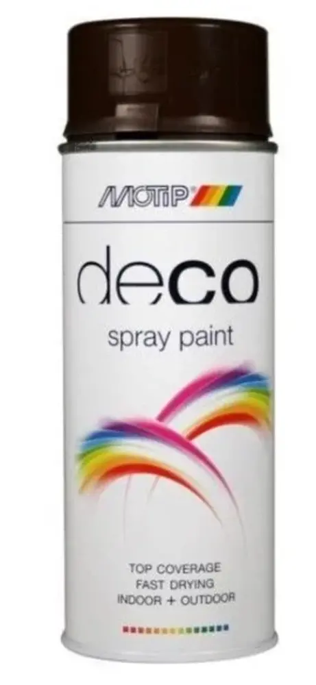 MoTip Deco Colourspray Hoogglans RAL8017 Chocolade Bruin