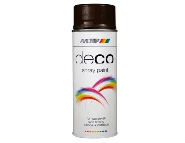 MoTip Deco Colourspray Hoogglans RAL8017 Chocolade Bruin