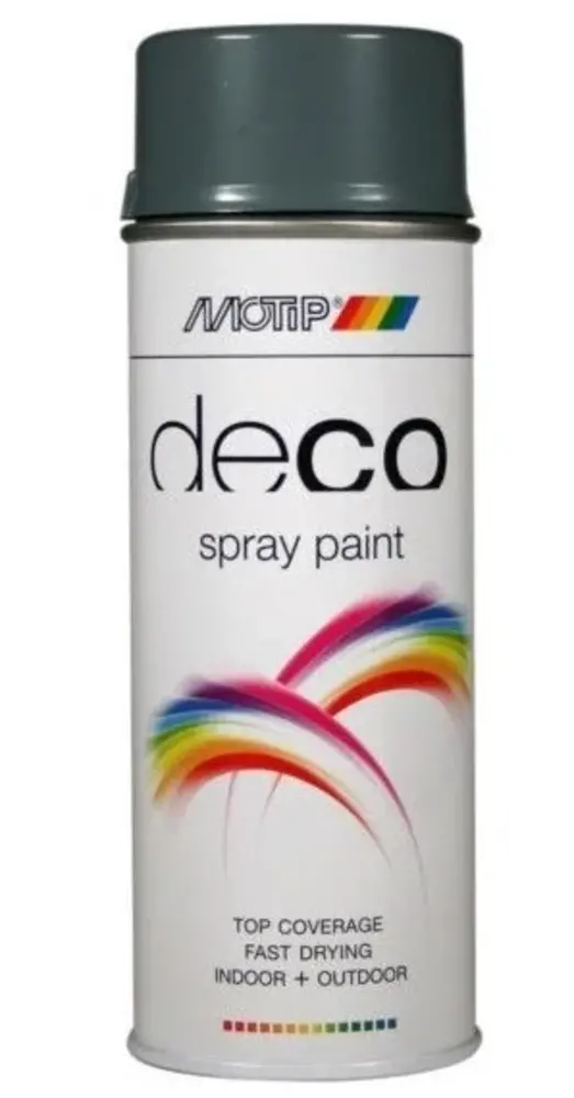 MoTip Deco Colourspray Hoogglans RAL7031 Blauwgrijs MoTip Deco Colourspray Hoogglans RAL7031 Blauwgrijs