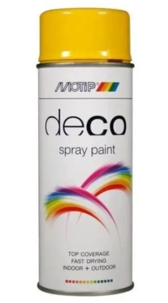 MoTip Deco Colourspray Hoogglans RAL1021 Koolzaad Geel