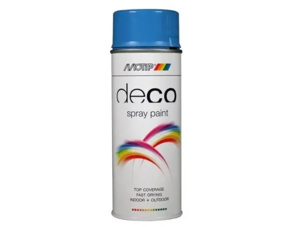 MoTip Deco Colourspray Hoogglans RAL5012 Lichtblauw MoTip Deco Colourspray Hoogglans RAL5012 Lichtblauw