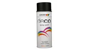 MoTip Deco Colourspray Zijdeglans RAL9005 Diep Zwart